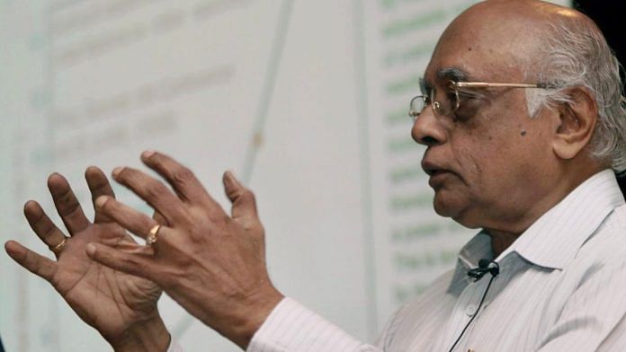 File photo of physicist Rajagopala Chidambaram | X @HardeepSPuri