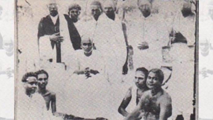 A rare photo of Narayana Guru, sourced from the biography 'Sreenarayanaguru Jeevithacharithram' by Kottukoyikkal Velayudhan