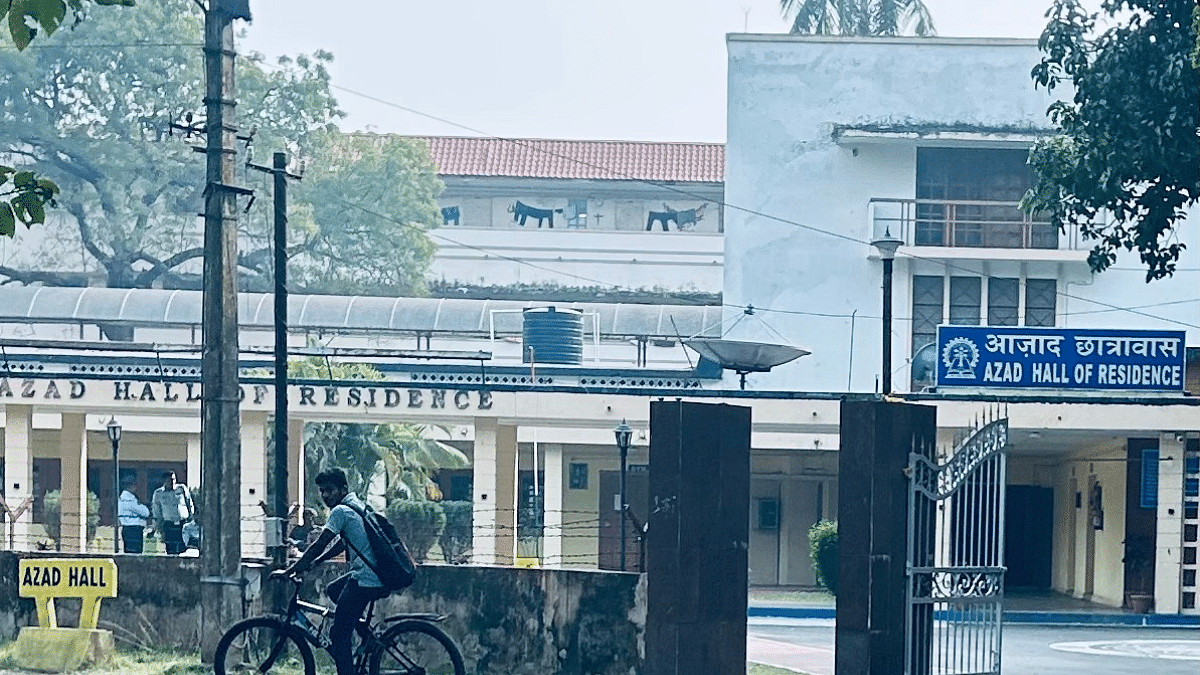 The IIT-Kharagpur's Azad Hall of Residence where the tragedy was reported Sunday | Sreyashi Dey | ThePrint