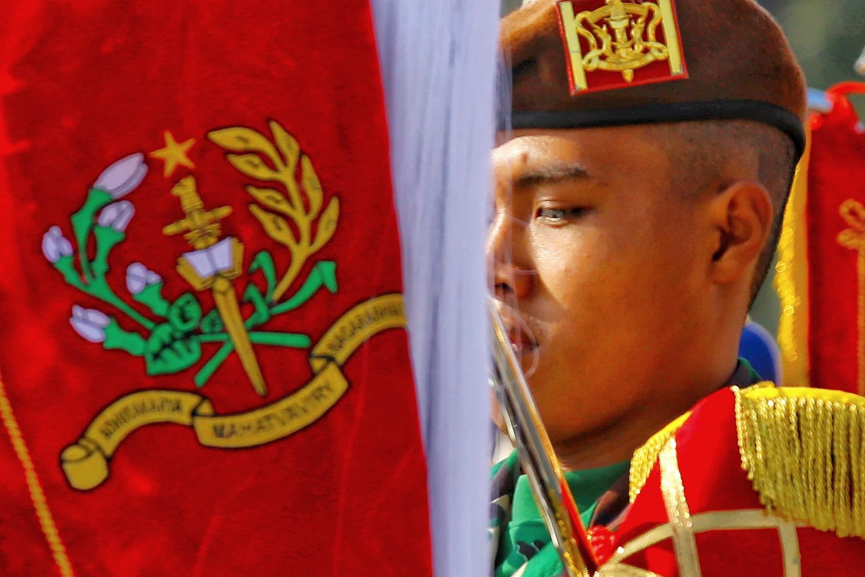 Indonesia's marching band participates in the rehearsals | Photo: Manisha Mondal | ThePrint