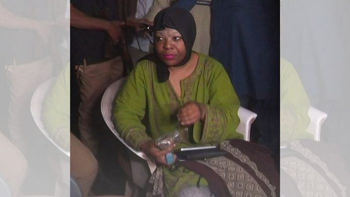 Onijah Robinson came to Karachi in October 2024 to look for her online lover, Nidal Ahmed Memon. | X