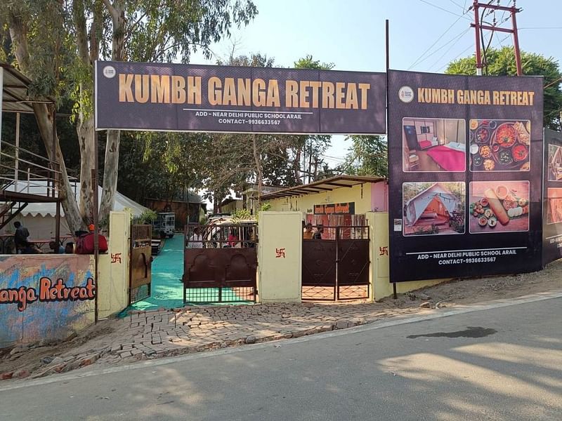 आलीशान धार्मिक पर्यटन हॉस्पिटैलिटी में अगली बड़ी चीज़ है. प्रयागराज में कुंभ गंगा रिट्रीट ऐसी ही एक पेशकश है | फोटो: कृष्ण मुरारी/दिप्रिंट