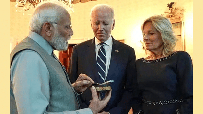 Jill Biden gets $20,000 diamond from PM Modi, priciest gift from any foreign leader in 2023 | Source: X/@catale7a