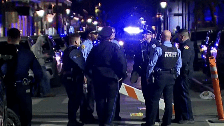 At least 10 dead after truck plows into New Orleans crowd, driver shoots at people