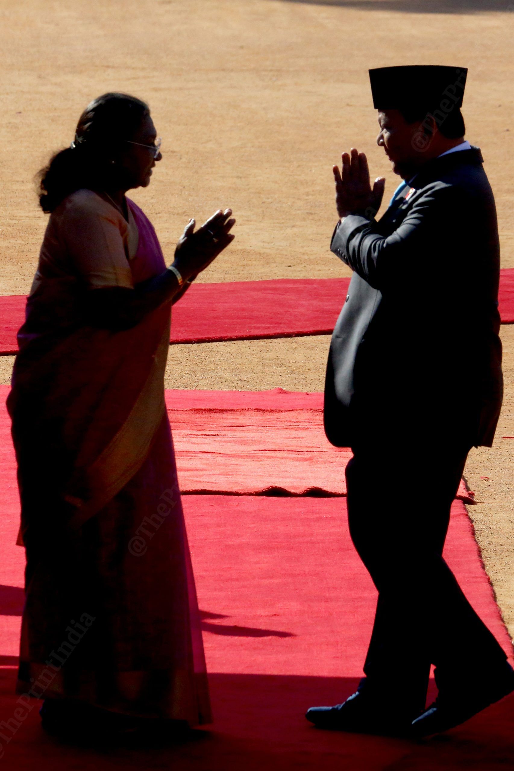 The two presidents greet each other | Praveen Jain | ThePrint