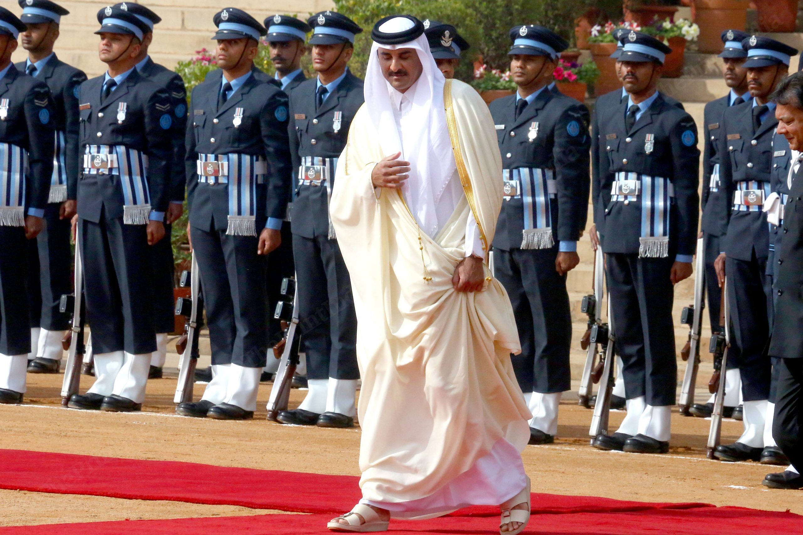 The Amir of Qatar receives the Guard of Honour | Praveen Jain | ThePrint