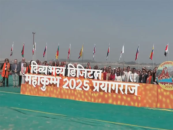 118-member diplomatic delegation from 77 countries arrives at Maha Kumbh Mela