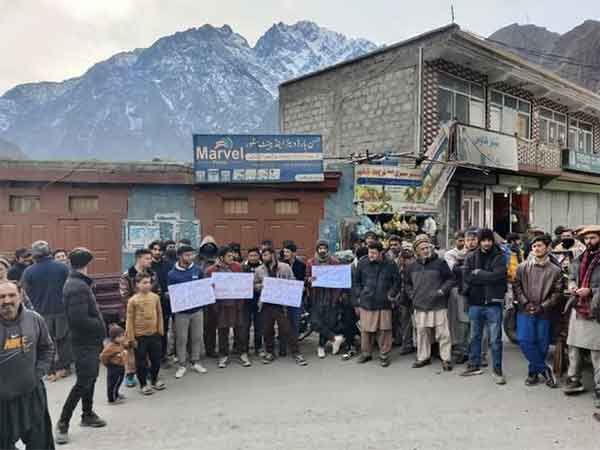 Karakoram National Movement stages protest in PoGB over power outages, border pass restrictions