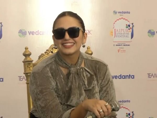 Actress Huma Qureshi launches her debut novel 'Zeba: An Accidental Superhero' at Jaipur Literature Festival
