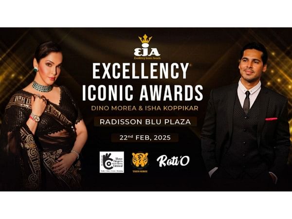 Three Fingers Entertainment Presents the Excellency Iconic Awards 2025 featuring Isha Koppikar and Dino Morea