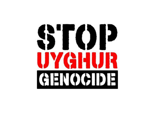 Uyghur activist leads London protest says 'No to China's Mega-Embassy, No to Transnational Repression'