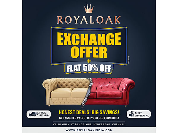 Royaloak Furniture Announces Exchange Offer and 50 Percent Off in Select Cities