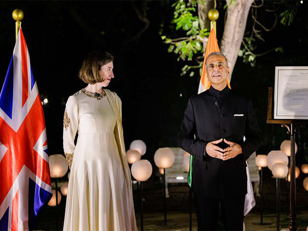 Honorary Knighthood medal presented to Sunil Bharti Mittal