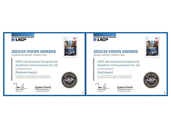 Dual Recognition for HDFC Life at the LACP Vision Awards FY 23/24