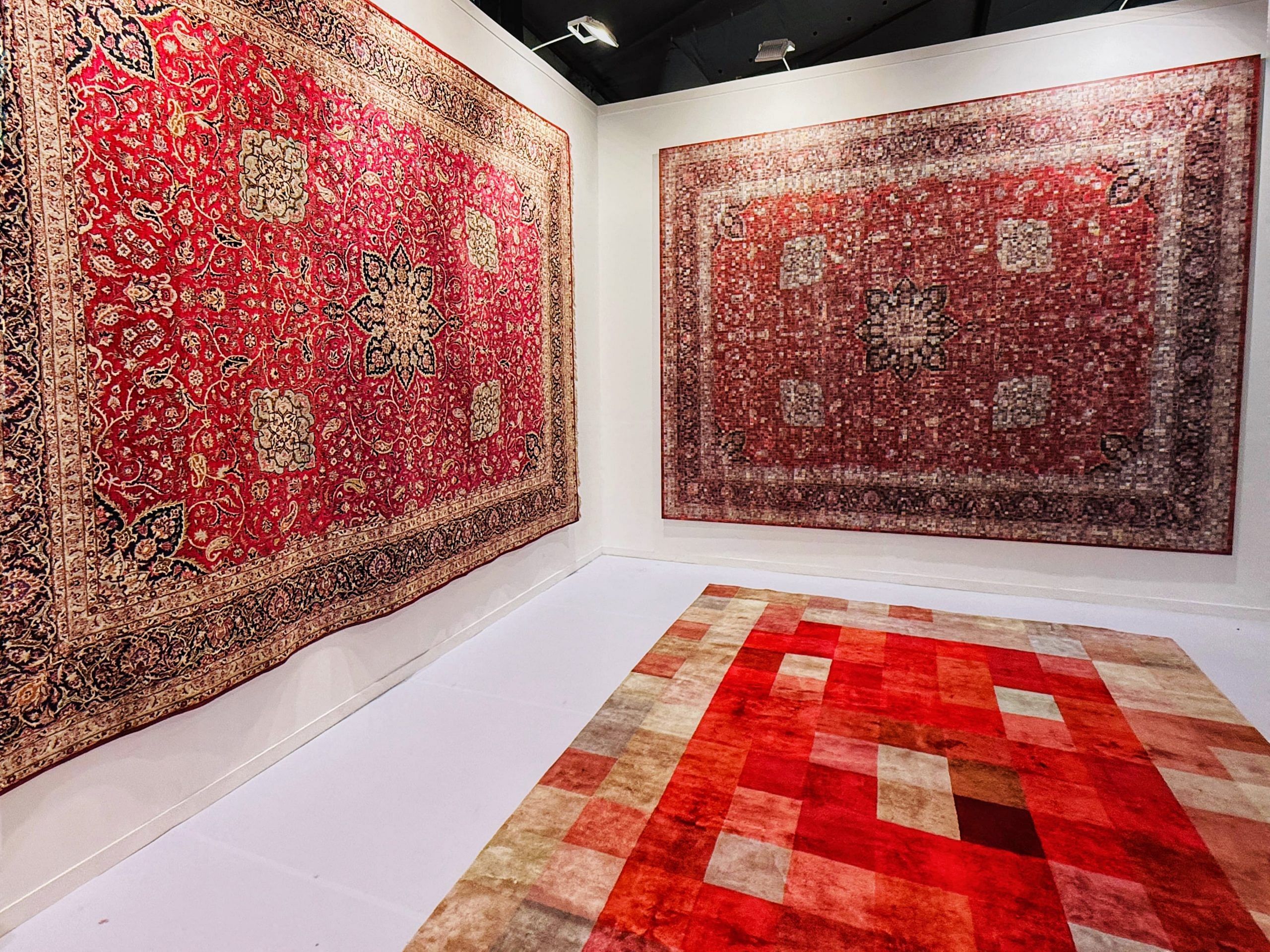 One and Three Carpets by Rashid Rana
