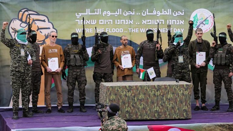 Hamas releases three hostages amid ceasefire talks, frail condition shocks Israelis