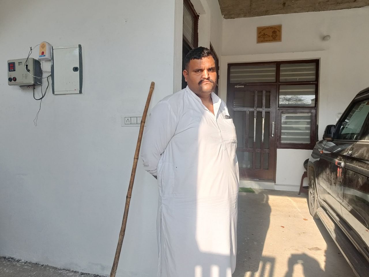 करनाल के शुभम राणा ने एक दलाल के खिलाफ एफआईआर दर्ज कराई है. उनके भाई आकाश को अमेरिका से निर्वासित कर दिया गया है | फोटो: कृष्ण मुरारी/दिप्रिंट