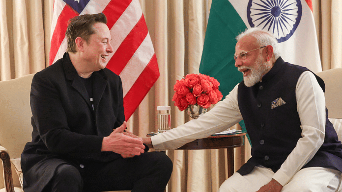 PM Narendra Modi met with Elon Musk, SpaceX CEO and member of US DOGE in Wasghington Thursday | X/@narendramodi