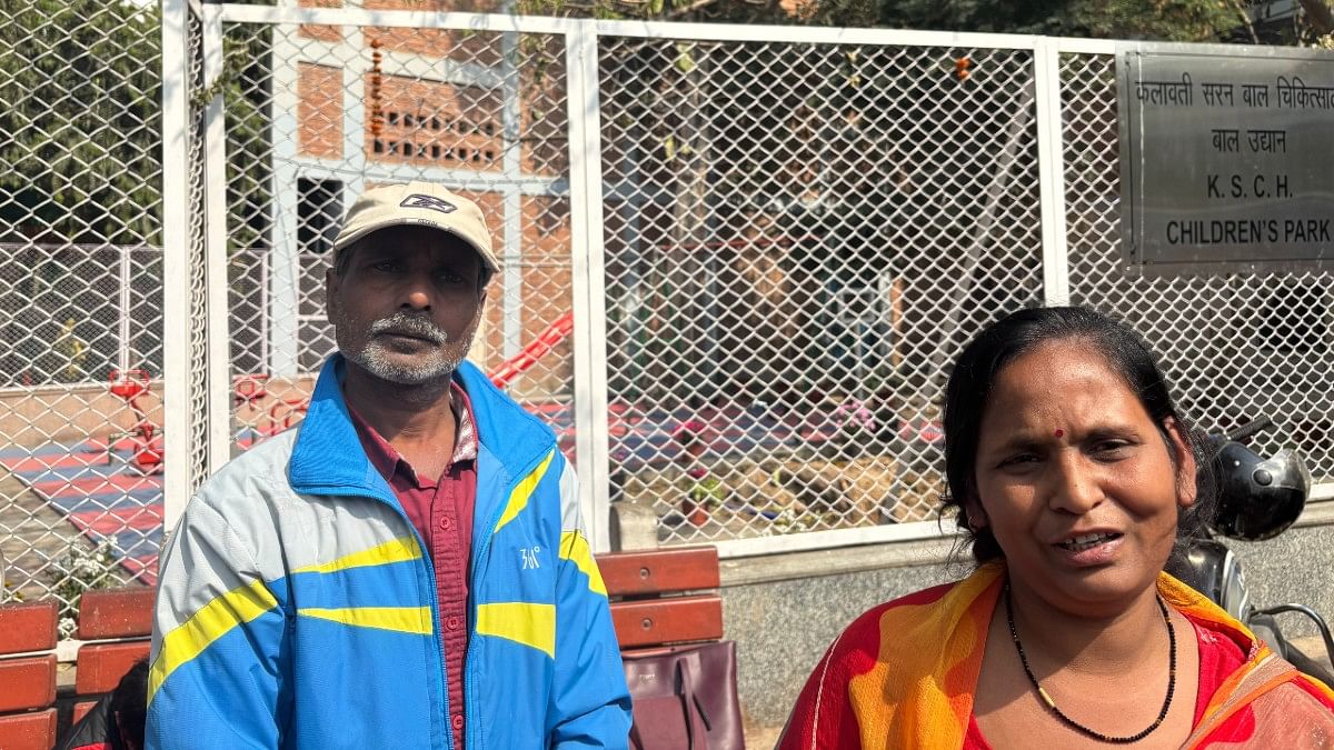 Sharda Devi and her husband Rajiv Kumar | Bismee Taskin | ThePrint