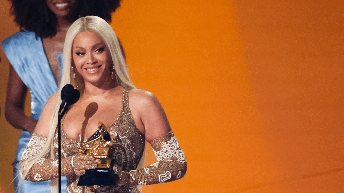 Beyonce receives the Best Country Album award for 