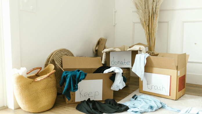 decluttering things