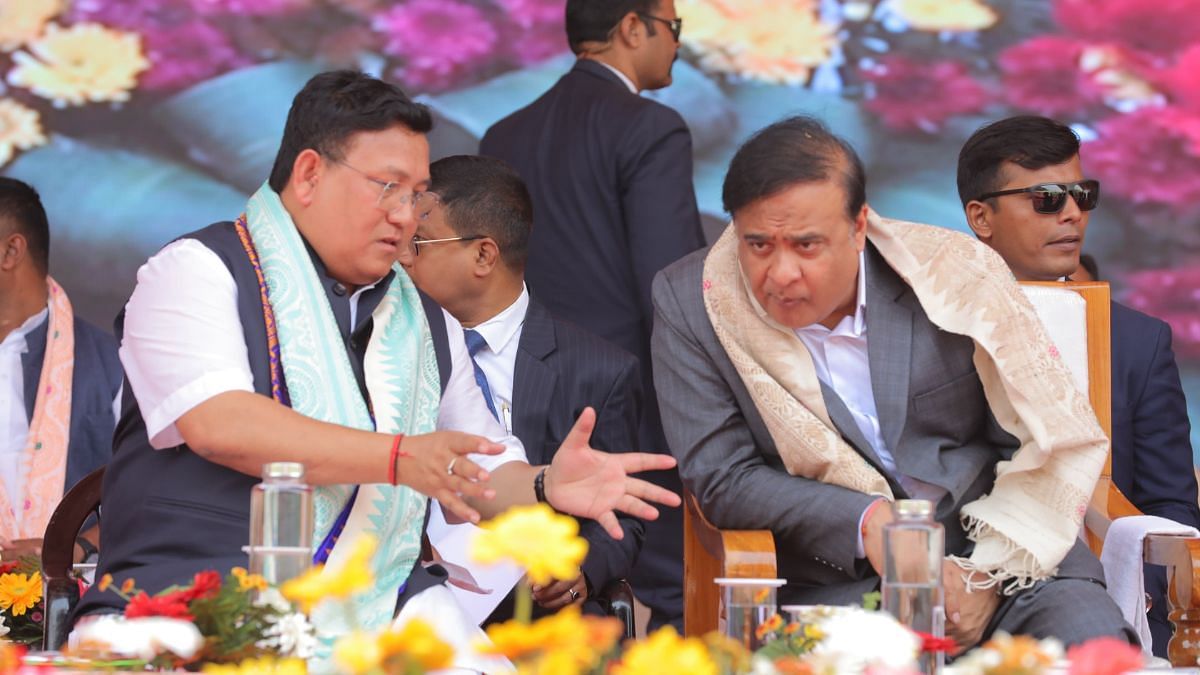 Bodoland Peace Accord celebration in Kokrajhar with Pramod Boro and Himanta Biswa Sarma