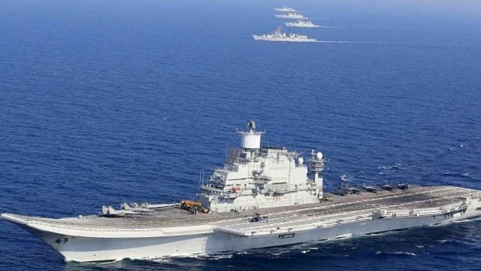 Representational image, INS Vikramaditya | Financial and operational constraints have forced Indian Navy to scale back its ambitions. The third carrier, when commissioned, will likely serve as a replacement for the ageing INS Vikramaditya | Photo courtesy: Indian Navy