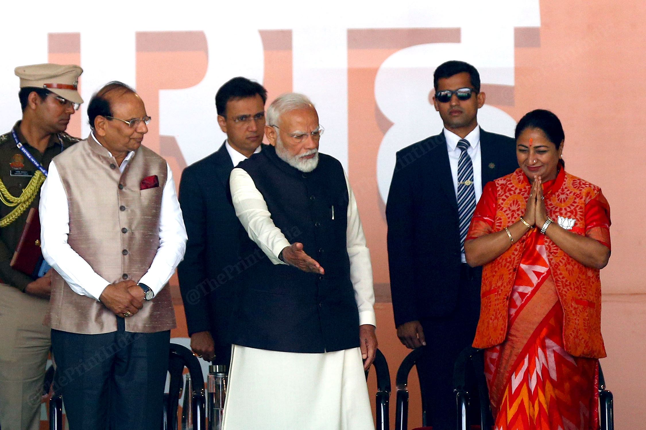 PM Modi welcomes Rekha Gupta | Photo: Suraj Singh Bisht | ThePrint