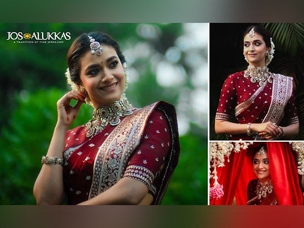 Jos Alukkas Crafts an Exclusive Ruby & Polki Necklace for Keerthy Suresh's Wedding