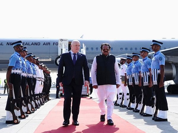 New Zealand PM Christopher Luxon arrives in Delhi 