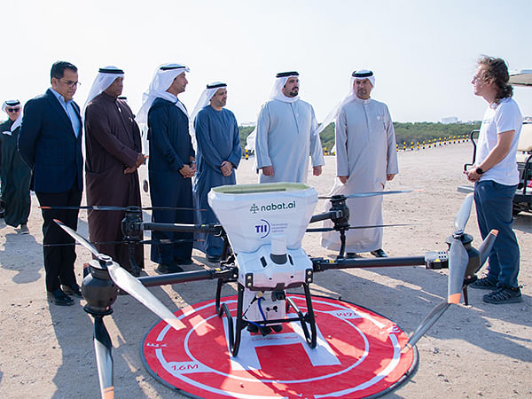 Environment Agency- Abu Dhabi showcases innovative use of drones to plant mangroves in Bahrain