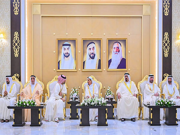 Ajman Ruler, Crown Prince receive Eid Al-Fitr well-wishers