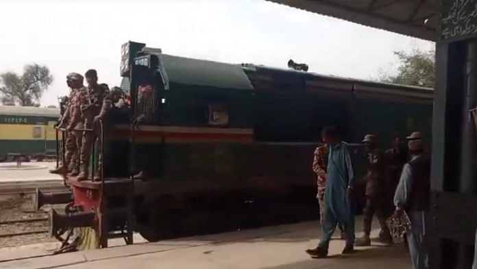 BLA fighters taking control of Jaffar Express, Tuesday | X @Jam__Baloch