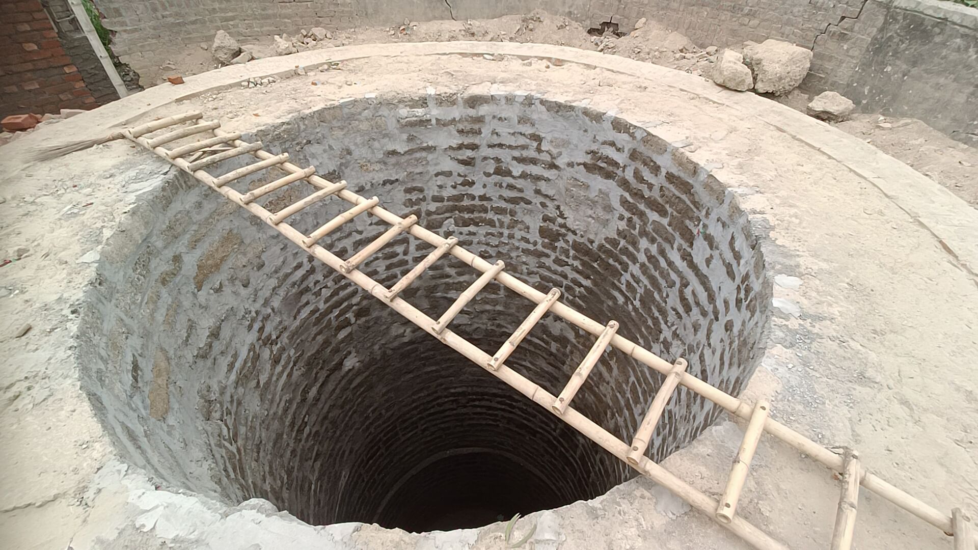Chaturmukh Koop restored in Sambhal. The redevelopment work of this well is in its final stage, which is being done using Rs 20.56 lakh from the state finance commission fund | Photo: Krishan Murari, ThePrint