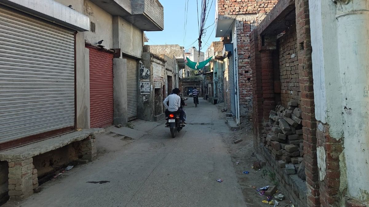 The lane in Malsian village where the family owns a home | Mayank Kumar | ThePrint