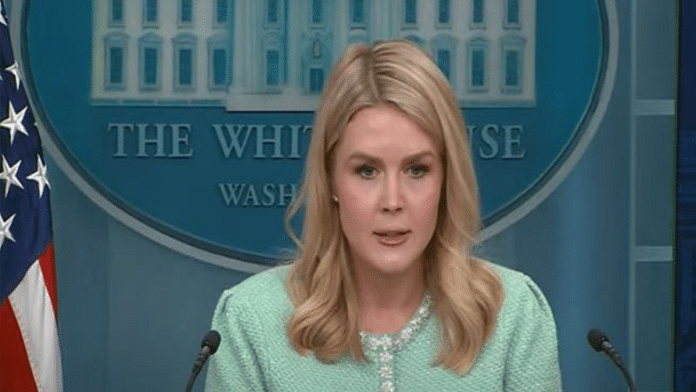 Karoline Leavitt at a Press conference | ANI