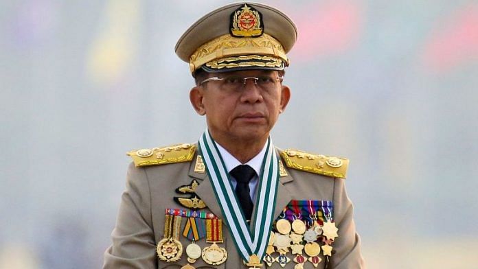 File photo of Myanmar's junta chief Senior General Min Aung Hlaing/REUTERS/Stringer