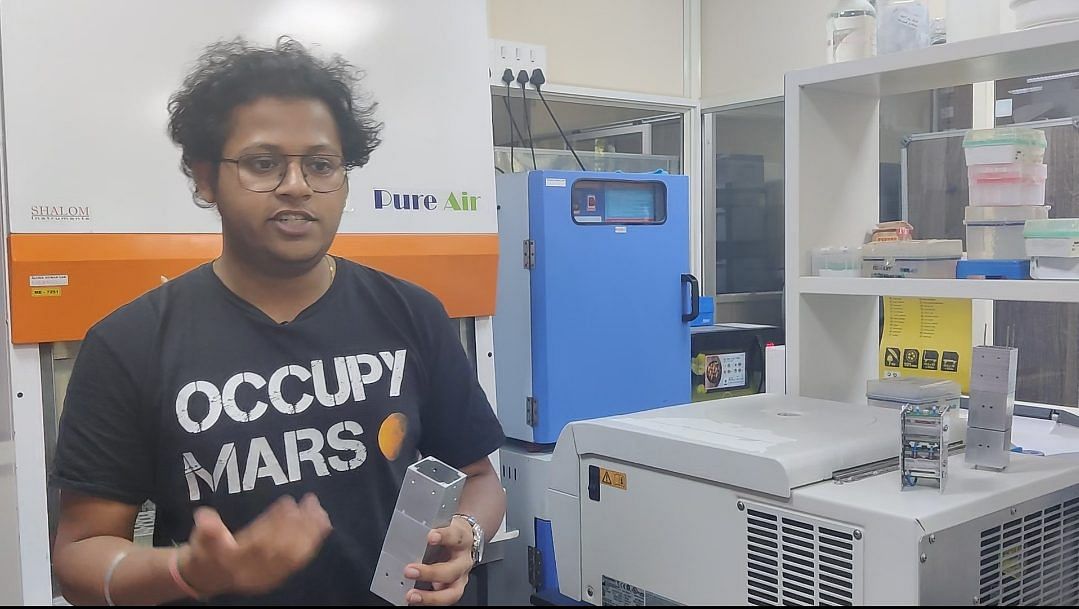 A researcher at IISc Bengaluru working on the MANAS biological satellite for ISRO’s Gaganyaan mission