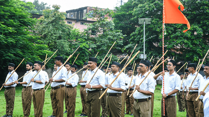 File photo of RSS workers | ANI