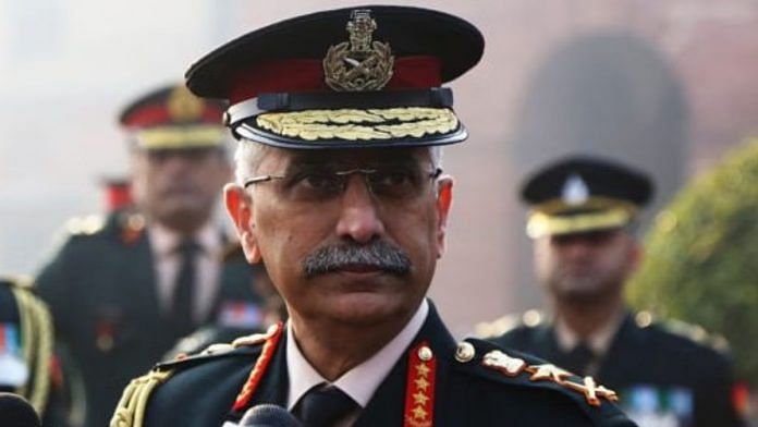 File photo of General Manoj Mukund Naravane | Manisha Mondal | ThePrint