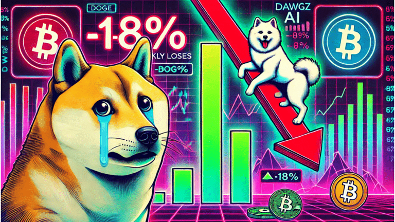 Dogecoin Price Prediction:  -18% Weekly Loss for DOGE –  Smart Money Eyes High-Growth Potential in Dawgz AI