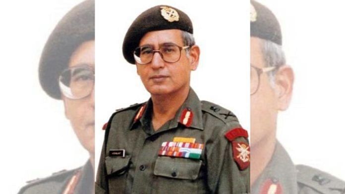 A photo of Lt Gen AS Kalkat from the family album