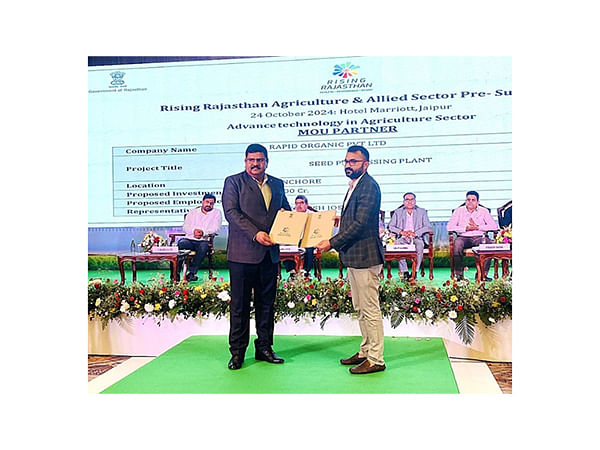 Rapid Organic Signs MOU worth Rs.1200 Lakhs with Government of Rajasthan under 'Rising Rajasthan' Initiative