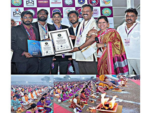 Historic Agnihotra Ceremony Sets Nobel World Record with Participation from 11,111 Households in Dharwad