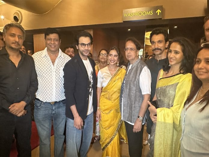 Pratik Gandhi, Patralekhaa attend 'Phule' screening; team wears black badges over Pahalgam terror attack 