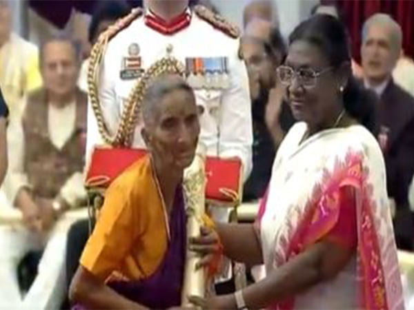 96-year-old puppeteer Bhimavva Doddabalappa Shillekyathara conferred with Padma Shri 