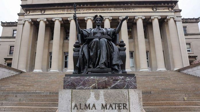 A view of the main campus of Columbia University, in New York City, New York, U.S., on 12 April 2025. | Caitlin Ochs | Reuters