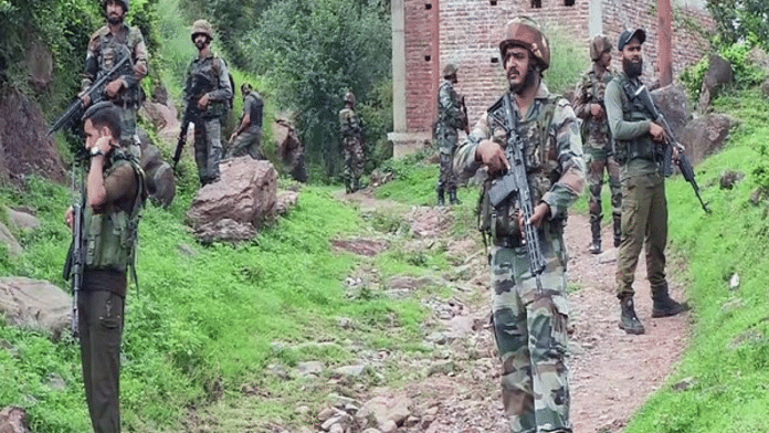 Security forces and terrorists clash with each other in Bandipora district of Jammu and Kashmir | ANI
