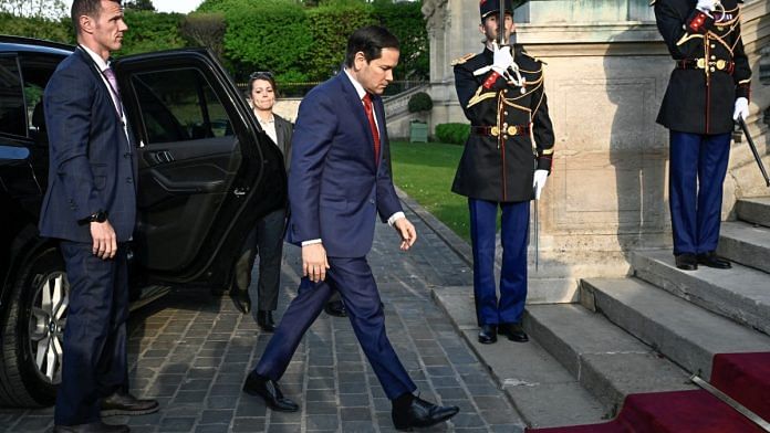 US Secretary of State Marco Rubio at France's Ministry of Foreign Affairs in Paris on 17 April, 2025 | Reuters /Julien De Rosa