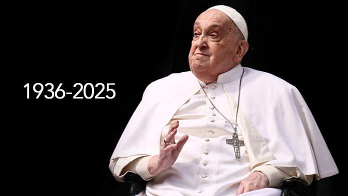 Pope Francis died Monday at the age of 88 | Illustration: Shruti Naithani/Photo Courtesy: Reuters